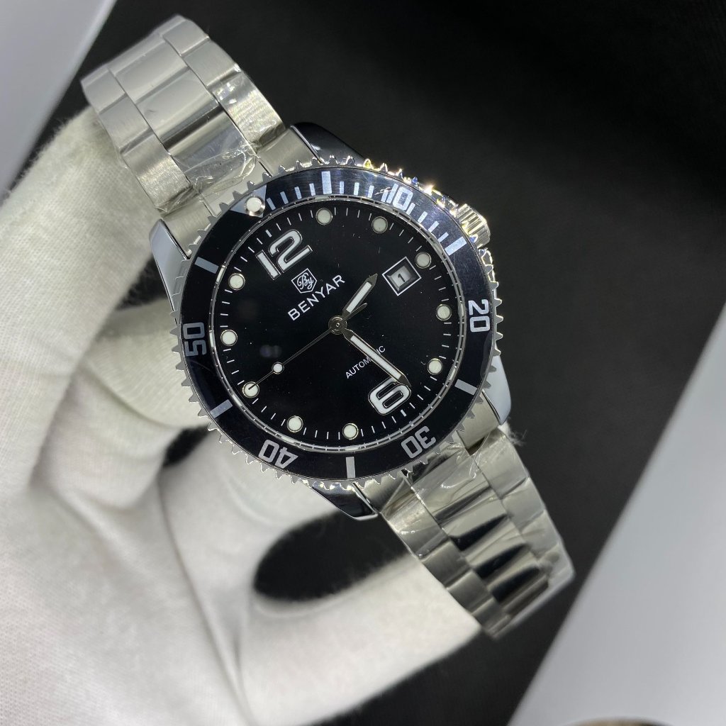 Mens Automatic Movement Submariner Design 30m Waterproof Luxury Stainless Steel
